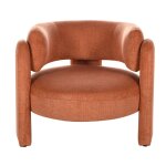 Dann Foley Lifestyle Fabric Barrel Back Lounge Chair