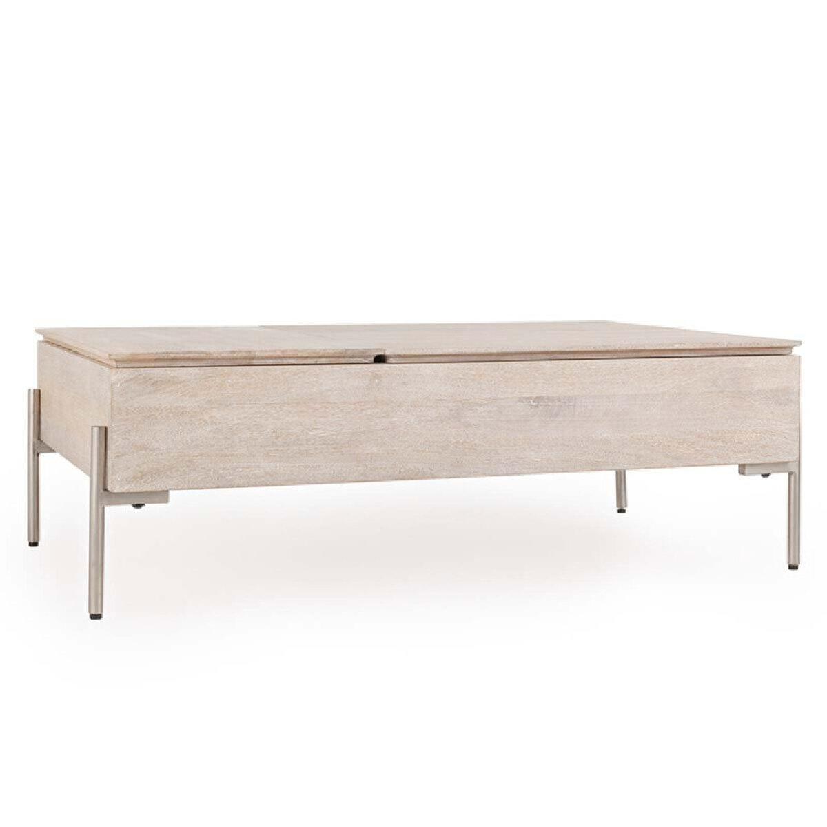 c85a03a66d665e1f1d6befe8e2bcd54c Rocklin Solid Wood Double Round Lift Top Coffee Table - White - Image 1