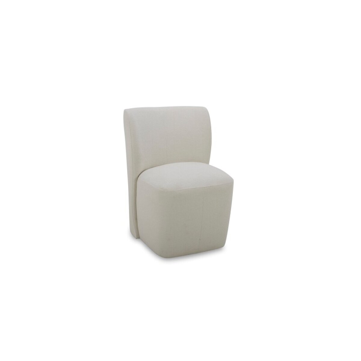 c8a5485f81c8ab07e81aaff3ecaf8dd9 Reed Upholstered Dining Chair with Casters - Image 1