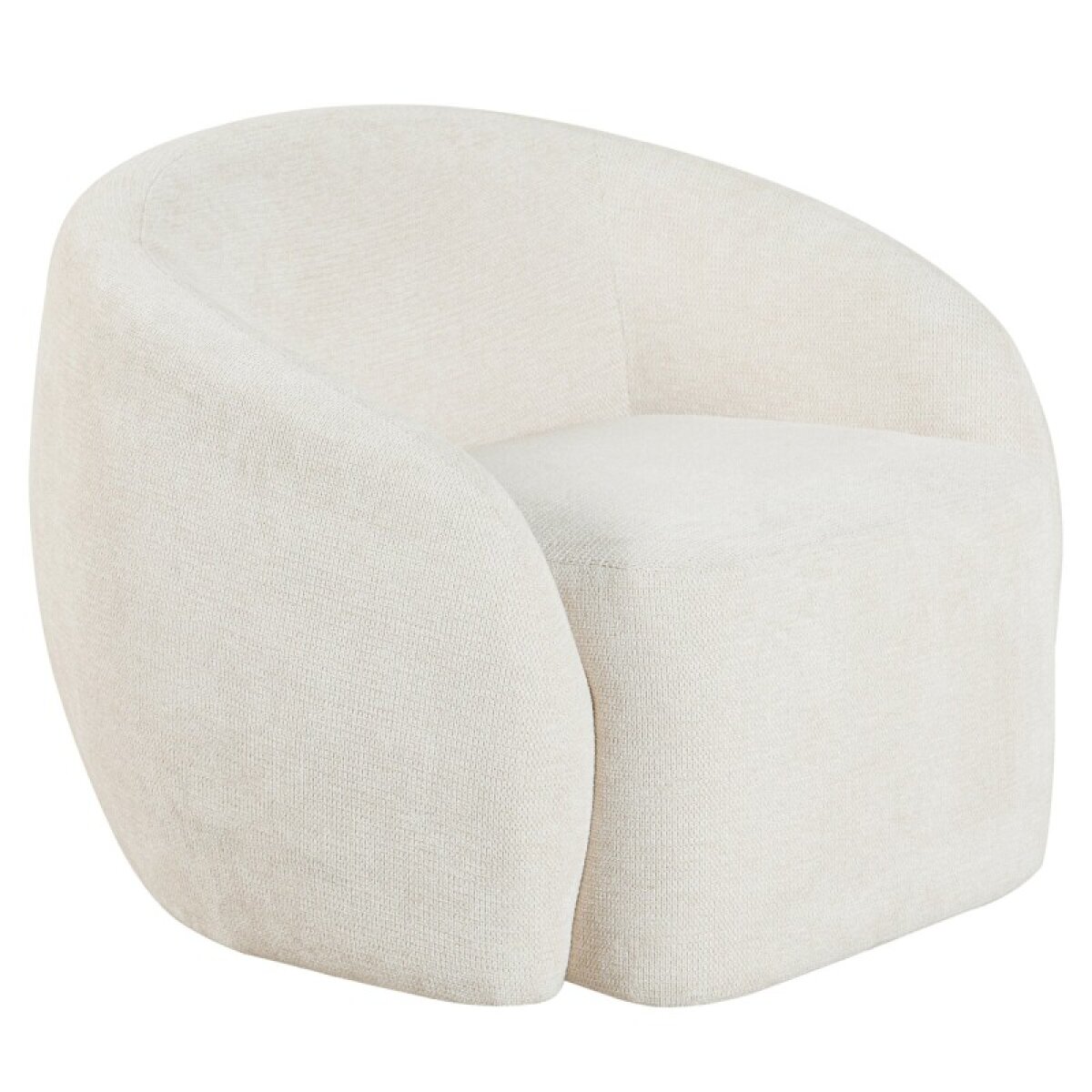 c8a7fdc1cf83d7186cdb9a1e710f2c2d Aragon Norman Wyatt Home Swivel Tub Chair In Woven Cream Fabric - Image 1