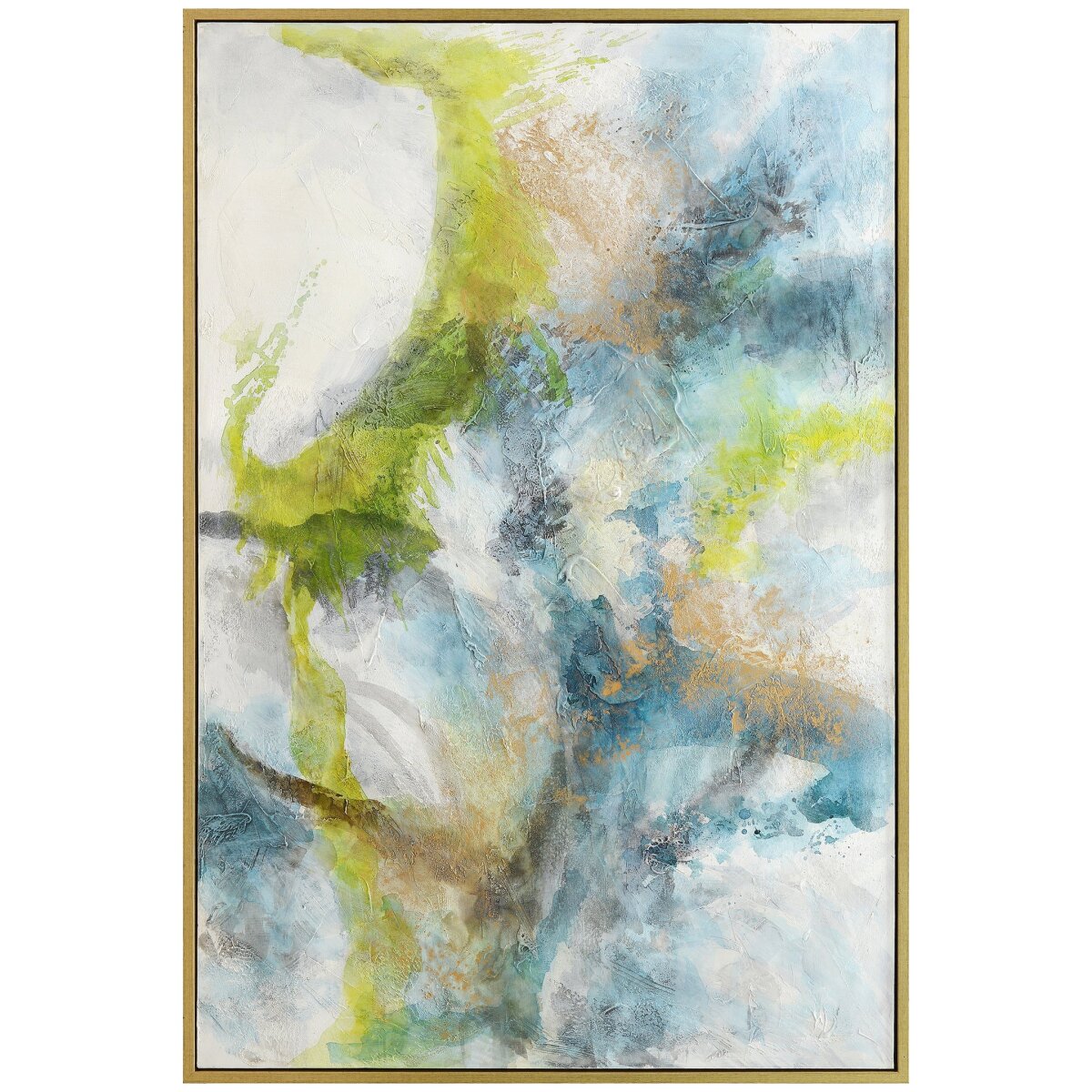 ca03a35ea709eaa22ac6c84ef229c991 Formation Framed Canvas Art | Hand Painted Abstract | 1.5 Inch Frame - Image 1