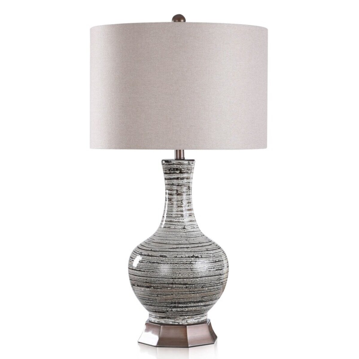 ca145775765016417fc8fce01d20fb40 Monorail Bronze Glazed Ceramic Table Lamp 100 Watts - Image 1