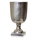 Silver Cast Aluminum Large Planter