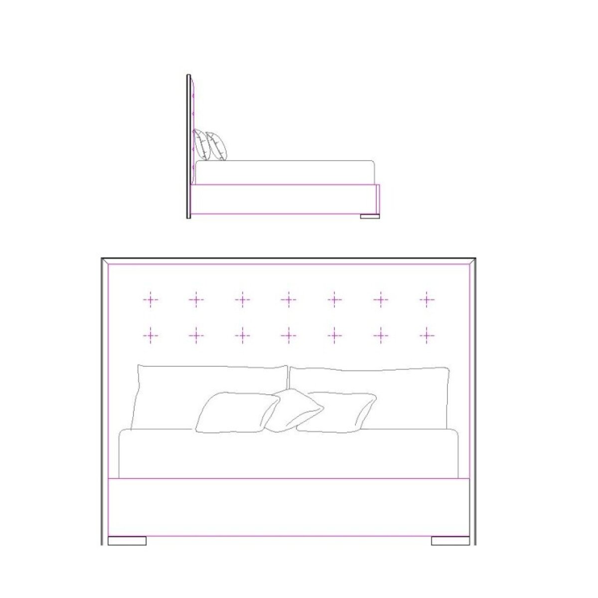 ca7ddf0a044d4fbf63be20fa7a56c062 Cornelia Panel Bed King Headboard - Image 1