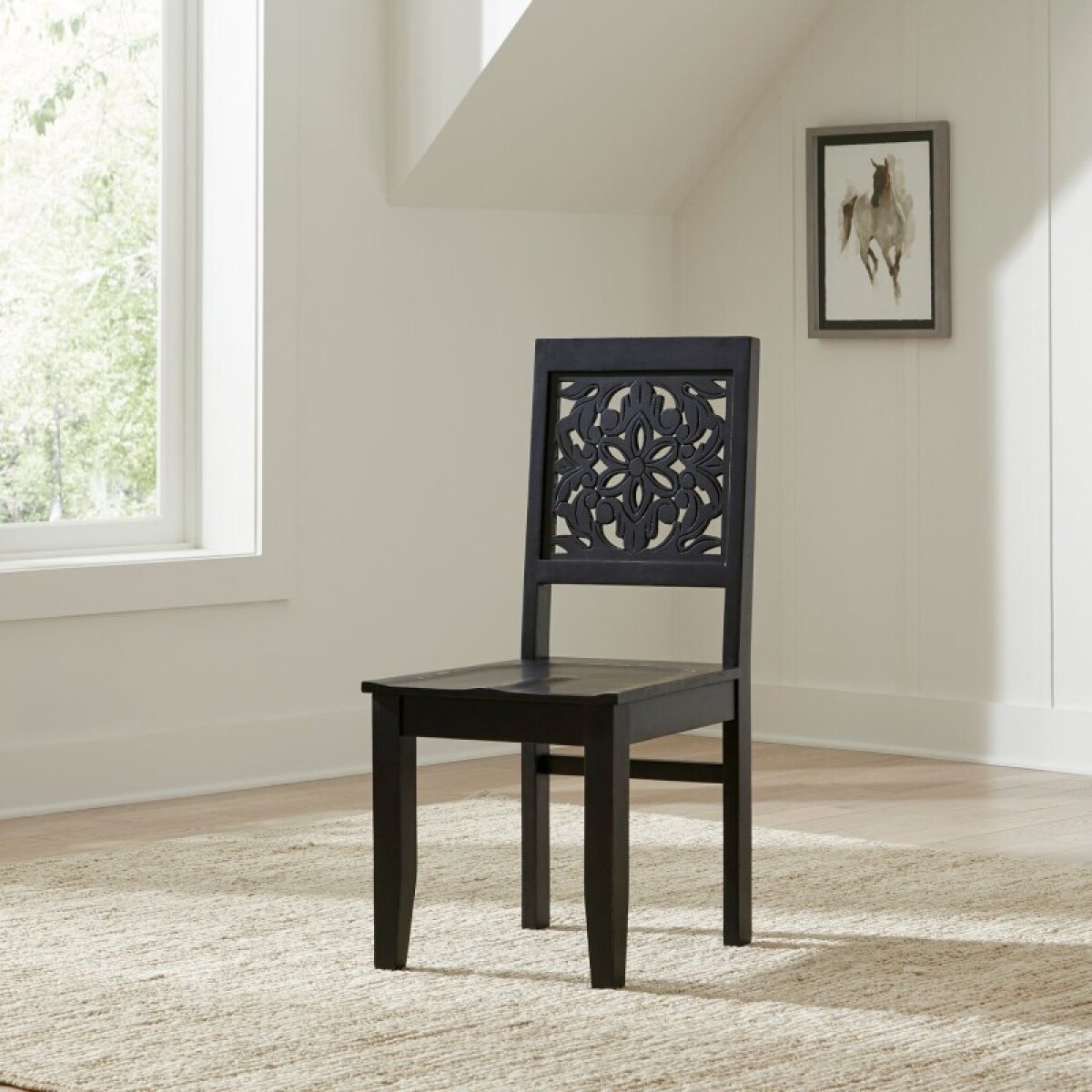 ca933a439e9d726f8b652260fedf12d3 Trellis Lane Accent Chair- Black - Image 1