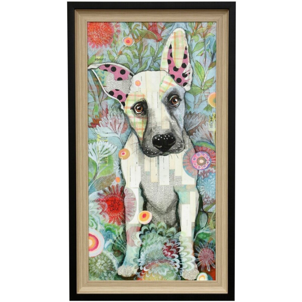 ca9a8e6773aa391b46ab36e8351fea83 Zozo Girl Textured Framed Print - Image 1