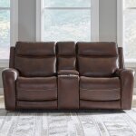 Blair Loveseat w/Console P2 & ZG - Cognac