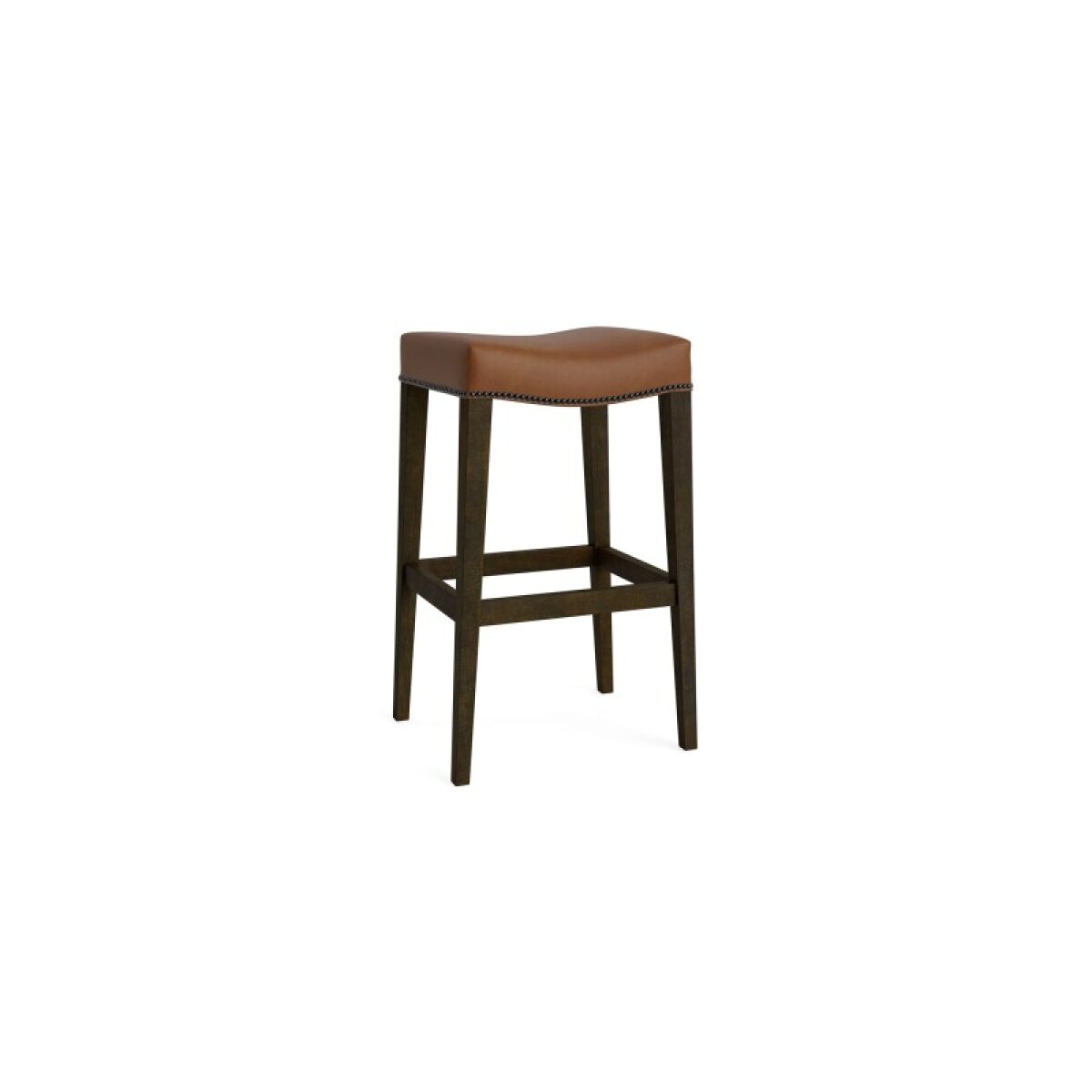 cb48e99d99ed2be663115e181ff95fb0 Vail Leather Saddle Bar Stool - Image 1