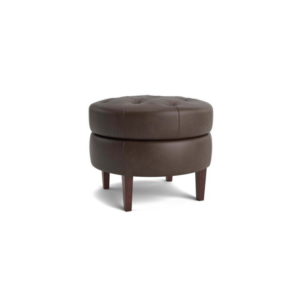 cbdabd34473b1dceaa79d8246de6c66c Delway Round Leather Ottoman - Image 1