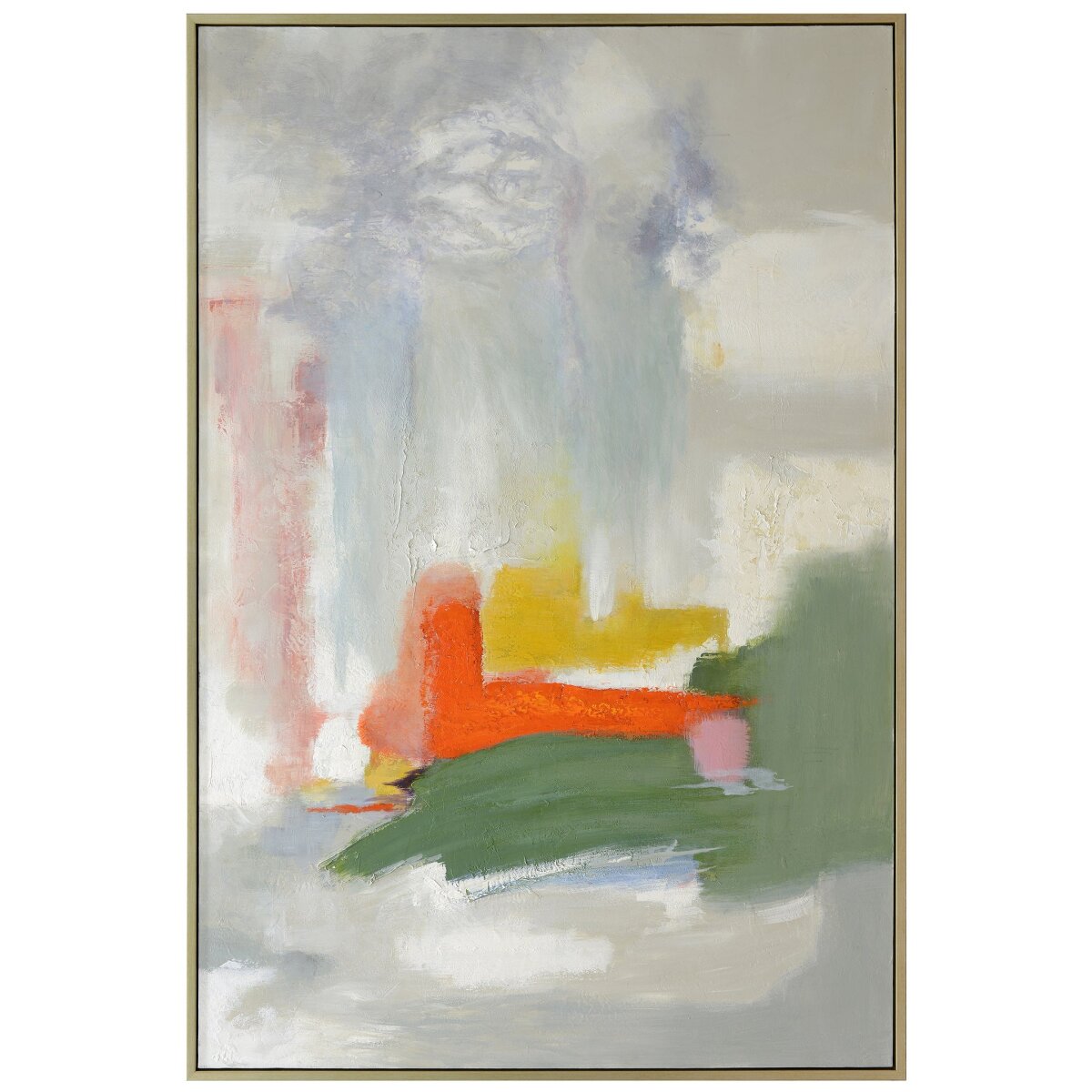 cc46a84b8c0604fc211be9899a729d8f Bacca Framed Canvas Art | Hand Painted Abstract | 1.5 Inch Frame - Image 1