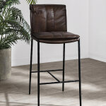 Mayer Leather Counter Stool - Truffle Brown - Image 6