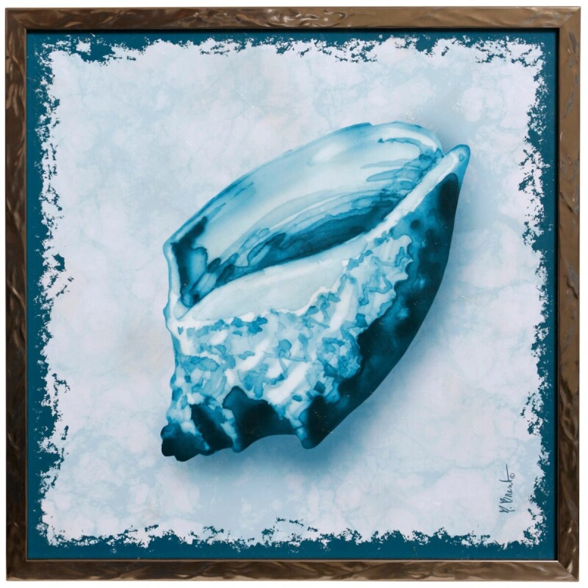 ccf6de4945a99ab3dbb69d293e3a8247 Perth Shells Iii Texture Framed Print - Image 1