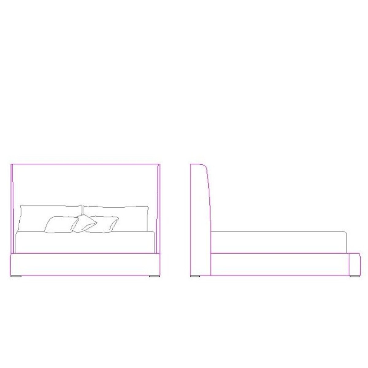 cd2236bf2379379f94519e203c9c5553 Puro Fabric Shelter Bed King Headboard - Image 1