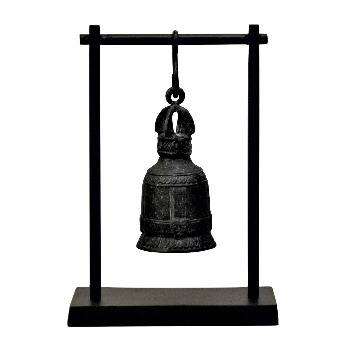 cd79774977e1e7ccf0dfeb7296812b23 Gola Antique Bell- Small | Matte Verdigris Finish On Aluminium With Matte Black Base - Image 1