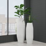 Chima Vase- Small | Matte Cream Finish On Ceramic - Image 3