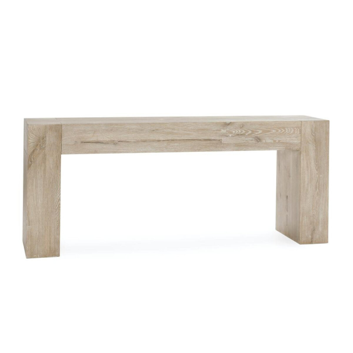 cdf1471bcca9a875e6f3e6f2d60c6532 Bristol Solid Wood Rectangle Console Table - Aged Cream - Image 1