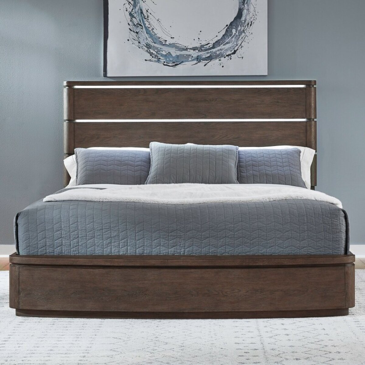 ce5aabf3d642d3bb0ec314e363bbb470 Cascade Falls Queen Panel Bed - Image 1
