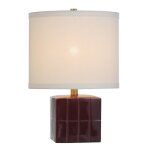 Matilda Tamara Day For Stylecraft Burgundy Ceramic Accent Lamp - Image 3