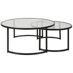 Rhea Nesting Coffee Tables, Black, S/2 - Image 7