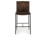 Mayer Leather Counter Stool - Truffle Brown - Image 3