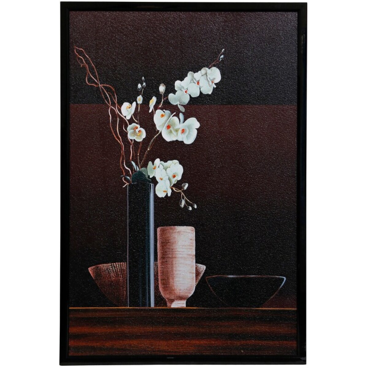 cfd74e4d4b846573aa86d6ac479f7b9a Ikebana Ii Texture Framed Print - Image 1