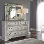 Abbey Park King California Sleigh Bed, Dresser & Mirror - Image 3