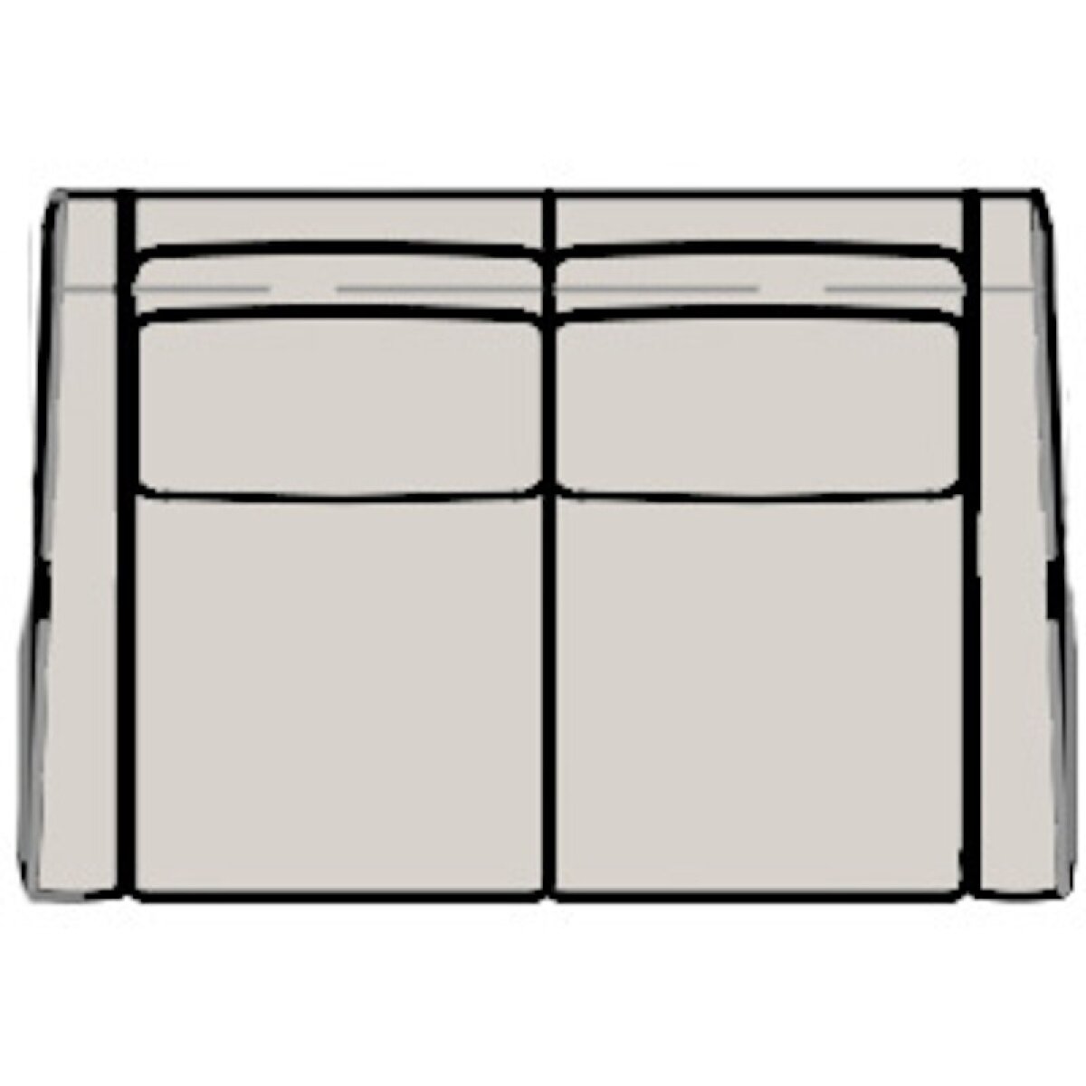 d0cef3d242172f59ee13777cec7435fd Madison Stationary Loveseat 8-Way Tie 870-75 - Image 1