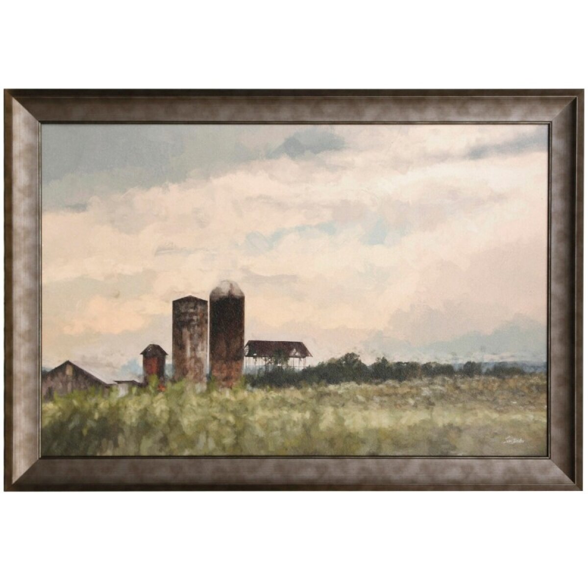 d0fdbb8d8bdc9a2a56f1fffb0094584e After The Setting Sun Textured Framed Print - Image 1