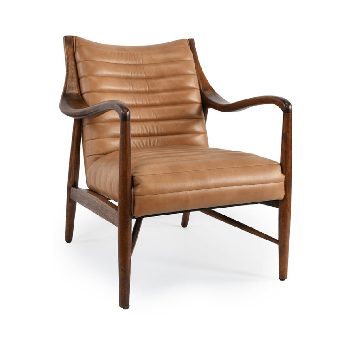 d161129b3c37dd7632a4e7dce540575d Kenneth Leather Club Chair - Adobe Tan - Image 1