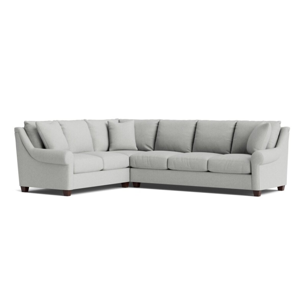 d2487f2221960561dcf2a04e2db86f67 Ellery Roll Arm L-Shaped Sectional - Image 1