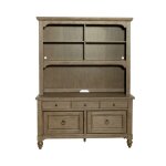 Americana Farmhouse Credenza & Hutch - Image 3