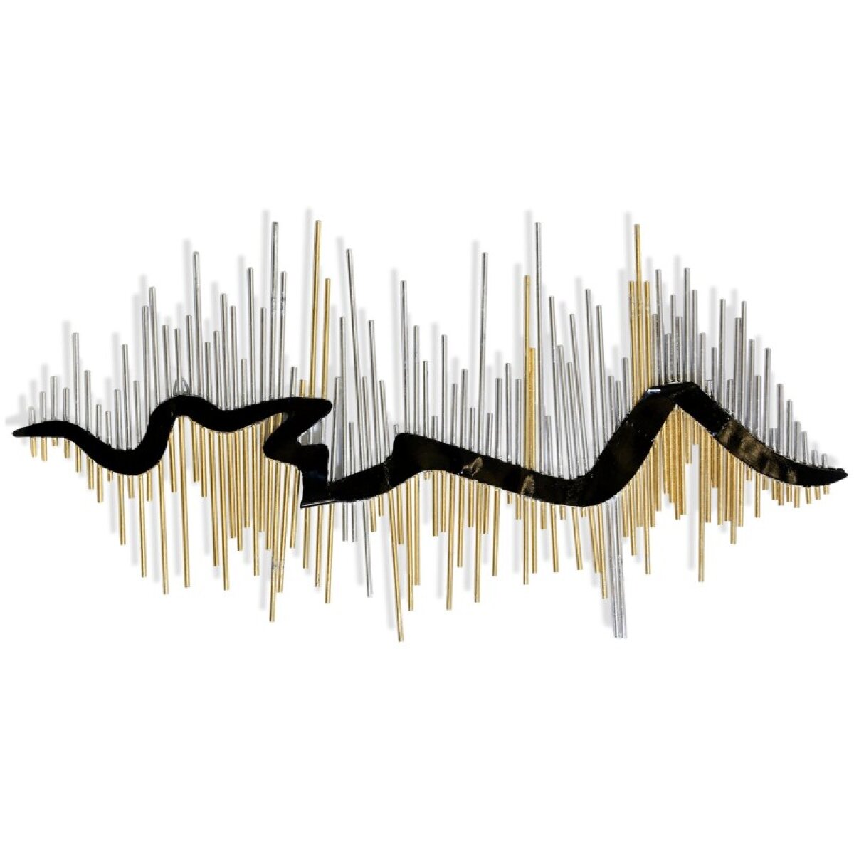 d41311da17fa1b88bf9682db1e67de9d Fluted Ribbon Metal Wall Sculpture - Image 1