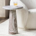 Huxley Marble Round Accent Table - 18" - Image 13