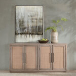 Jensen Solid Wood 4dr Cabinet - Meadow Taupe - Image 9