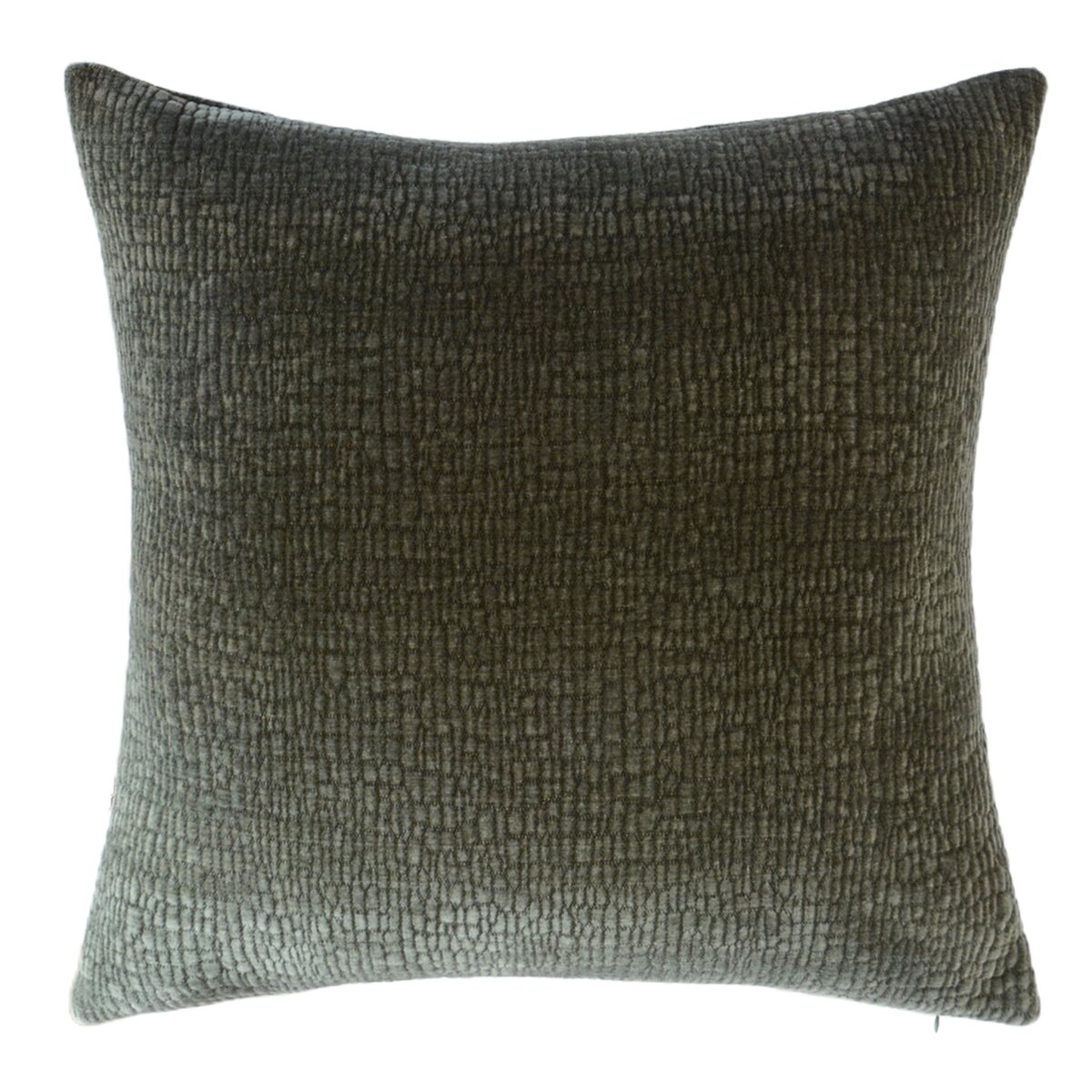 d4c3b6352af737ef4701aa0bba2d752c Ricci Pillow- Sage | Sage Textured Velvet | Down Insert - Image 1