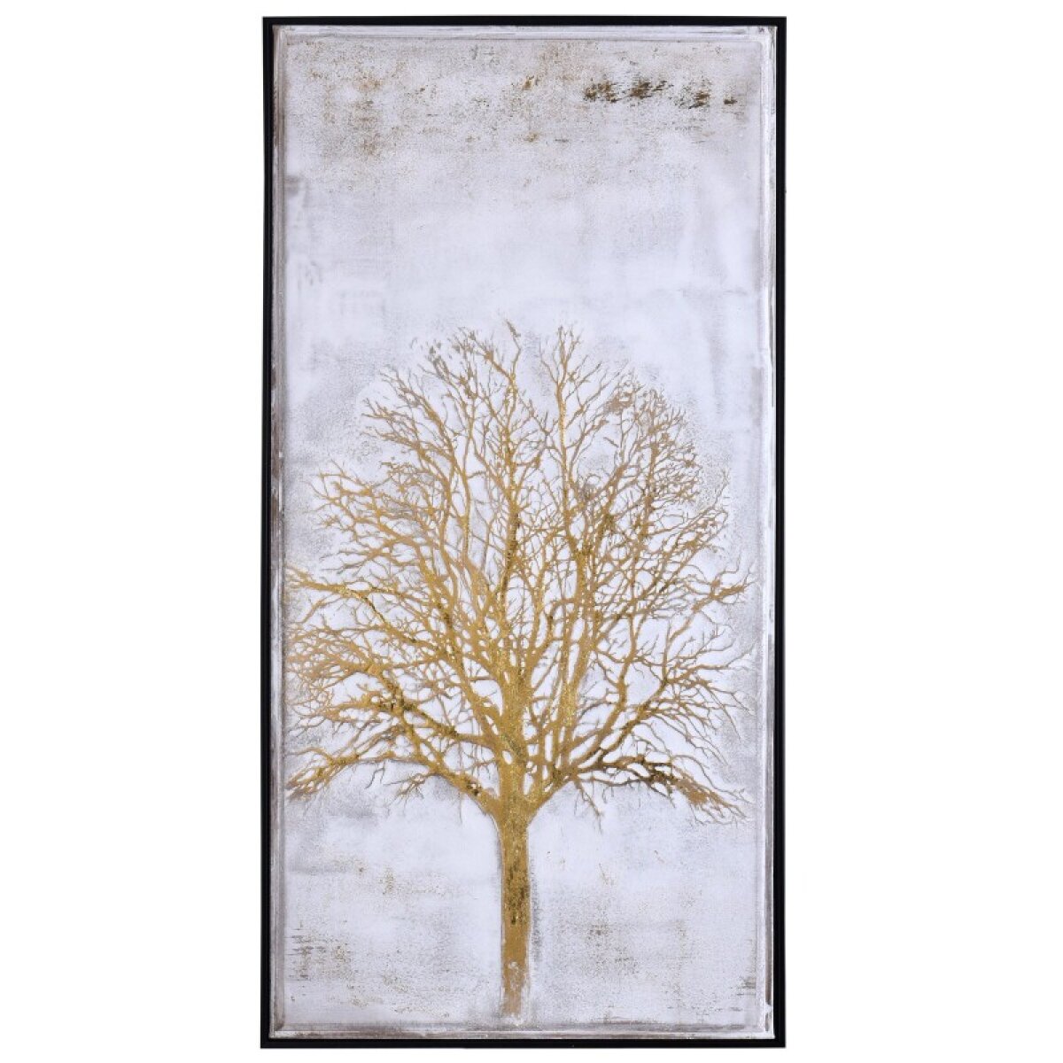 d4f3f4ca4340b26e2e367f69cf110222 Golden Silhouette Handpainted Framed Landscape Canvas With Black Frame - Image 1