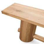 Foundation Solid Wood Counter Bench - Light Oak - Image 7