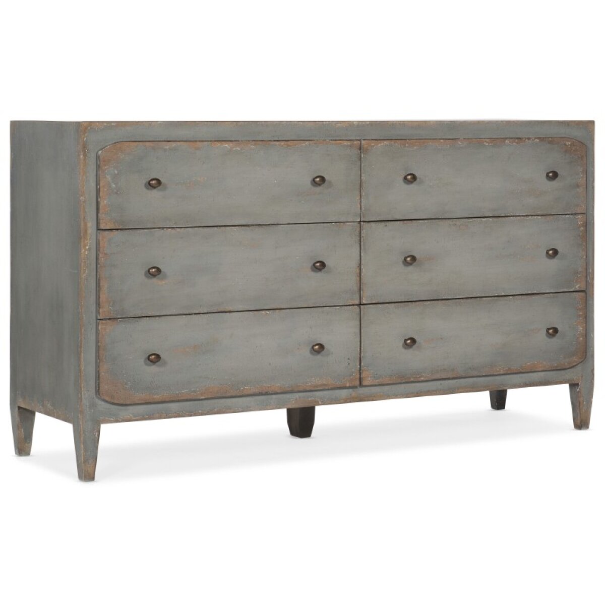 d51d2b5cc097d6d4c1ccb401327cb588 Bedroom Ciao Bella Six-Drawer Dresser- Speckled Gray - Image 1