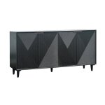 Arvada Four-Door Sideboard (Black)
