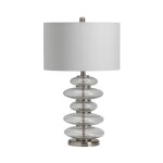 Keller Stacked bubble Glass Orbs Table Lamp