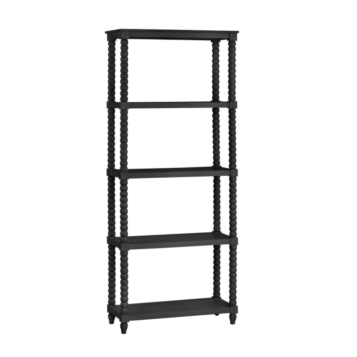 d6efa4ccb5c634bdfd9e17b99f63d423 Meridian 4 Shelf Black Etagere - Image 1