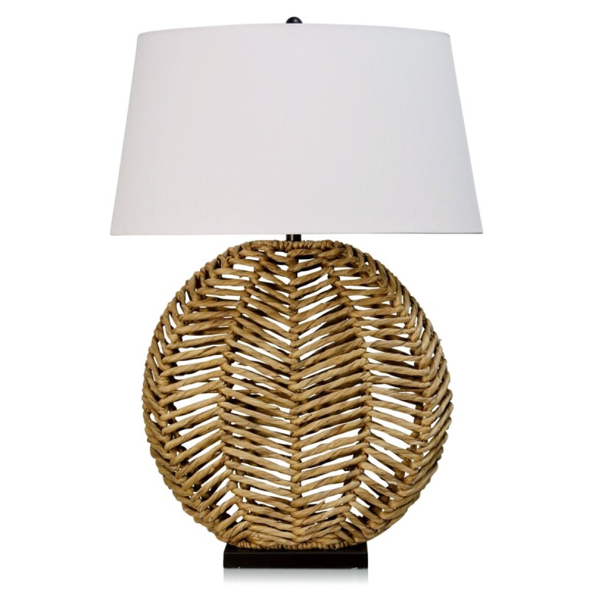 d6f21104bef585cd50cbbc60e8b445a2 Water Hyancinth Table Lamp Natural Hyacinth Branches Base With White L - Image 1