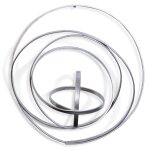 Arciform Wall Art- Silver | Silver Finish On Metal - Image 3