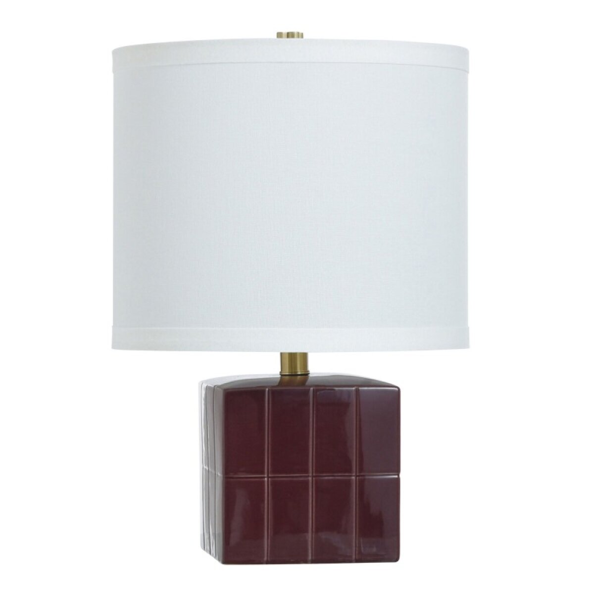 d8388b98aca5ef7597bd85d30819a338 Matilda Tamara Day For Stylecraft Burgundy Ceramic Accent Lamp - Image 1