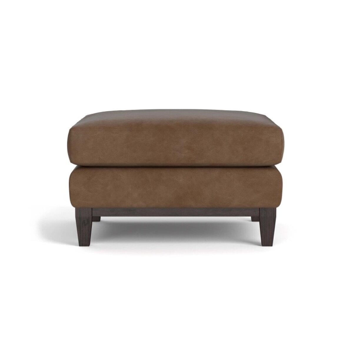d87122ff495935fbbe56399c8ad1f615 Sanford Leather Ottoman - Image 1