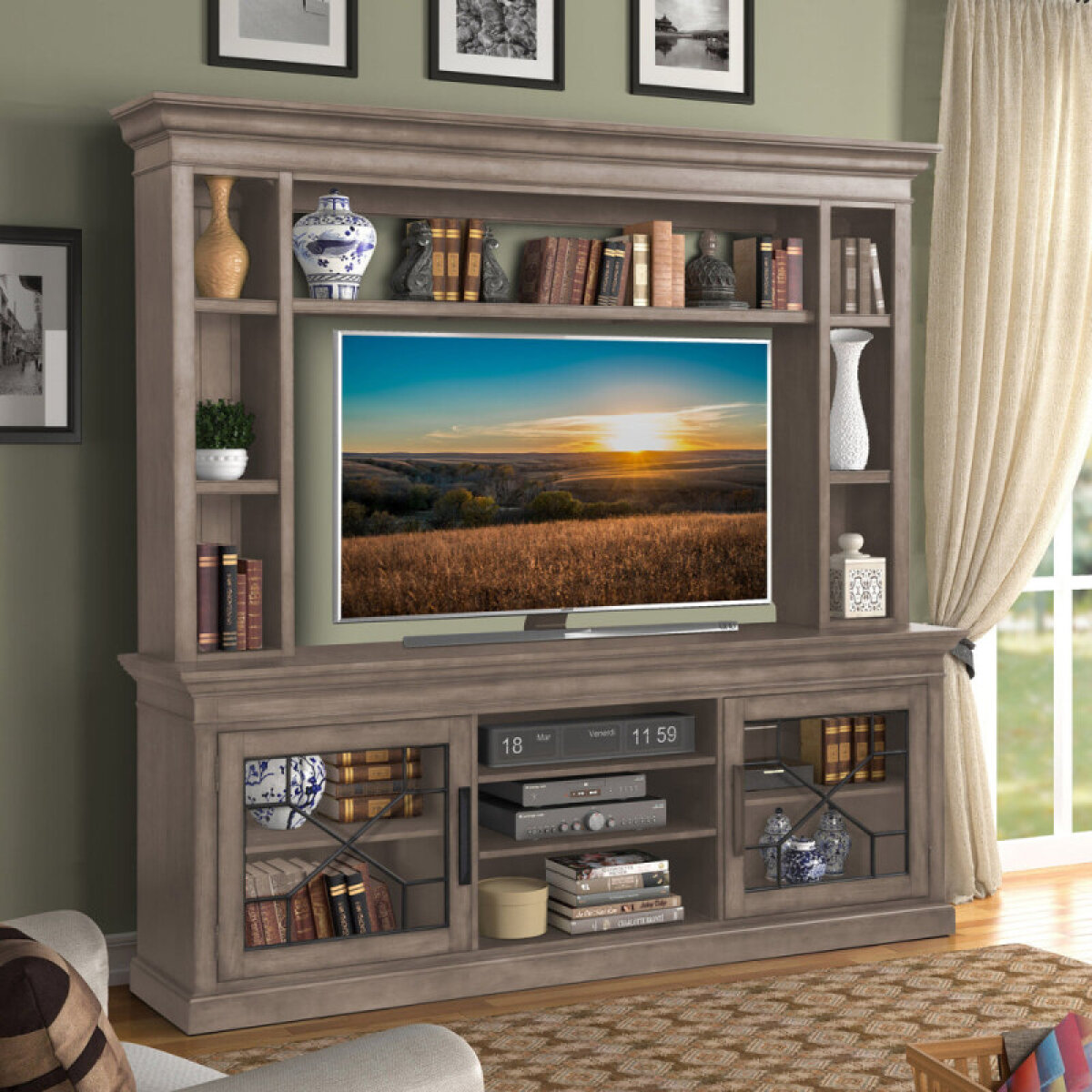 d919b19add54fbc1ca9cb1f4015512ee Sundance - Sandstone 92 In. Console With Hutch - Image 1