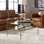 Henzler Coffee Table, Gold - Image 5