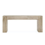 Bristol Solid Wood Rectangle Console Table - Aged Cream - Image 3