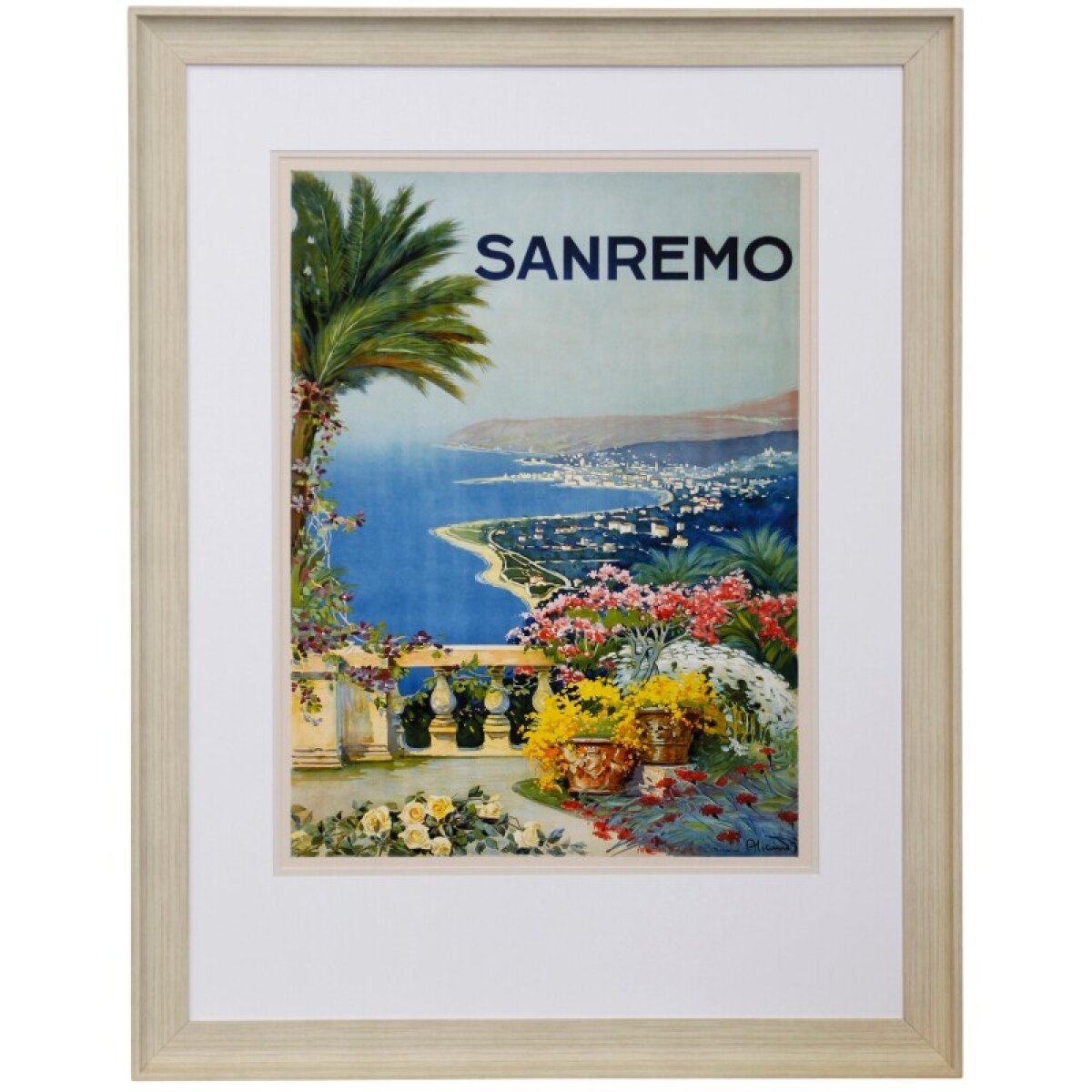 d9e4bf7cfc163e7f80424c9aad59037d Sanremo Framed Print Under Glass - Image 1
