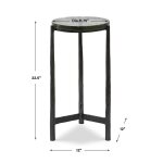 Eternity Indoor-outdoor Accent Table, Gunmetal - Image 8